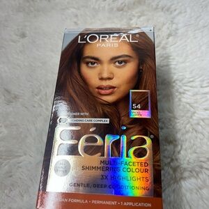 L'OREAL PARIS FERIA SHIMMERING COLOR PERMANENT, SPICED COPPER #54 New